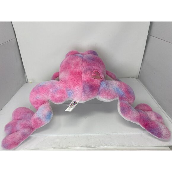 Squishmallow 22" Jumbo Large tye dye Frog Plush Pink Glitter Eyes Original - Picture 5 of 10
